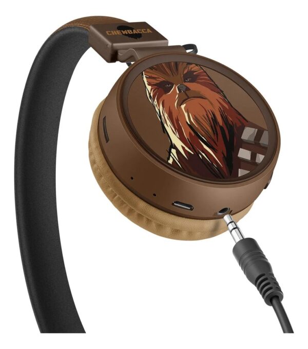 Audífonos Bluetooth Con Reproductor Mp3 Steren AUD-800/SW2 Star Wars Modelo Che - Color Bordó - Image 4