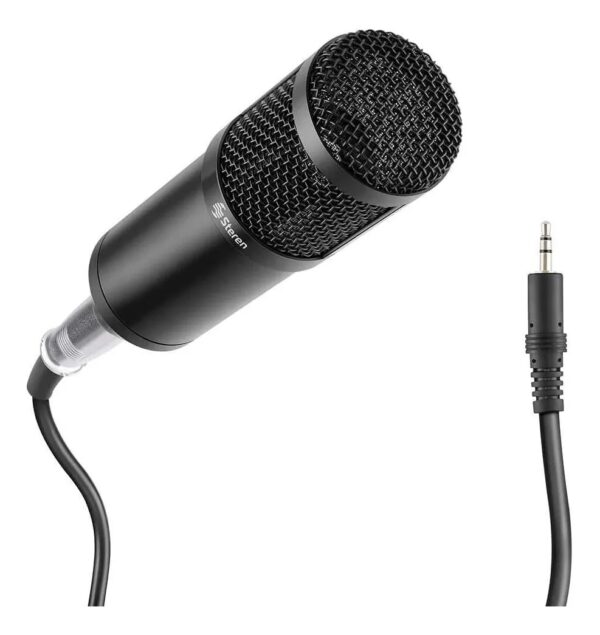 Micrófono Profesional De Condensador Steren Mic-650 Negro