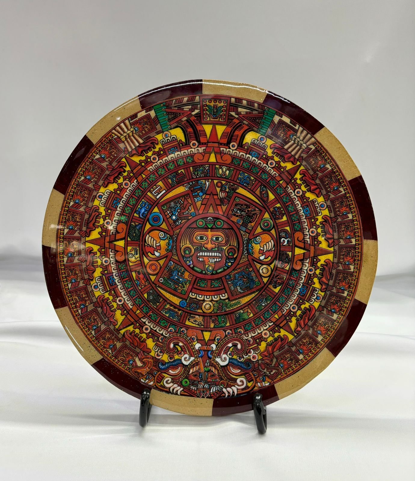 Calendario azteca cromo sencillo