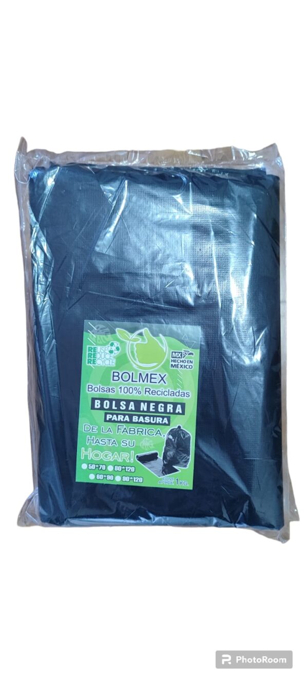 25 Kg de Bolsa negra para basura 60* 90 cms