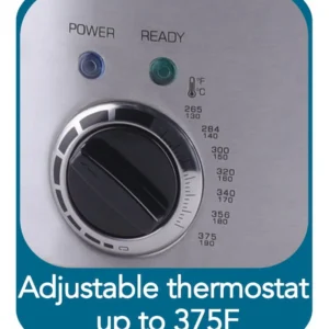 Freidora de acero inoxidable Farberware 2QT con control de temperatura y cesta desmontable