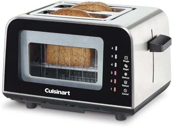 Cuisinart cpt-3000 viewpro vidrio 2 Slice tostador, negro - Image 2