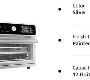 Cuisinart Digital Airfryer Toaster Oven Ctoa-130pc3