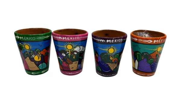 Taza de barro para café, modelo en V Artesanal - Image 3