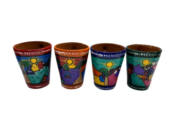 Taza de barro para café, modelo en V Artesanal - Image 2