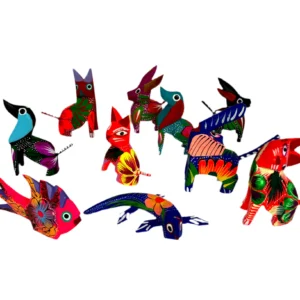 Set surtido de 12 alebrijes mini