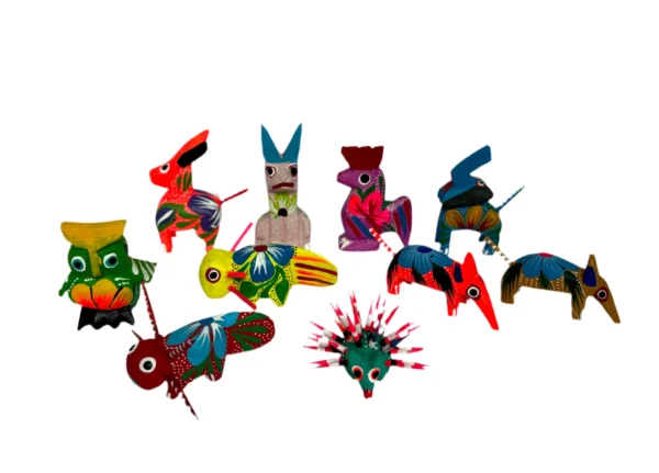 Set surtido de 12 alebrijes mini - Image 4
