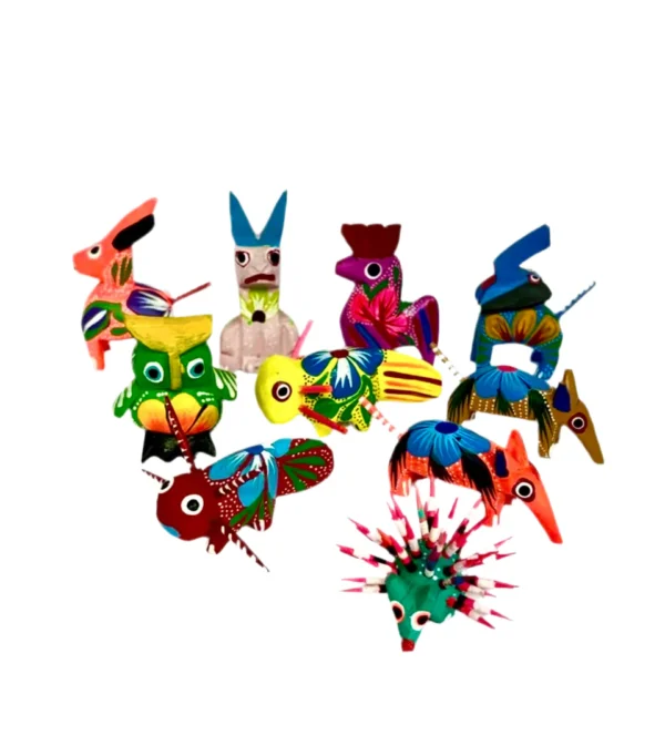 Set surtido de 12 alebrijes mini - Image 8