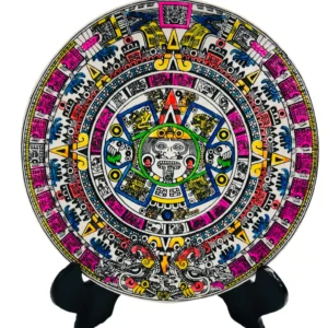 Calendarios Aztecas en Resina con Base
