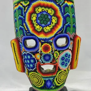 Máscara azteca Arte Huichol