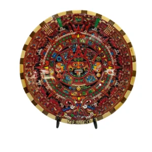 Calendario Azteca con cromo multicolor