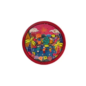 Plato de barro de historia 30 cm Artesanal