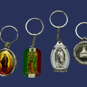 Llaveros Virgen de Guadalupe 6 piezas