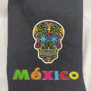 Delantal Bordado Calavera