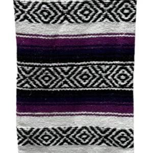 Cobija rayas morado