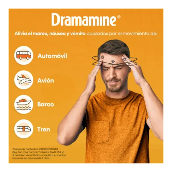 Dramamine Antimareo 24 tabletas - Image 4