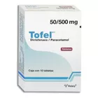 Diclofenaco 50 Mg Paracetamol 500 Mg Tofel Caja 10 Tabletas